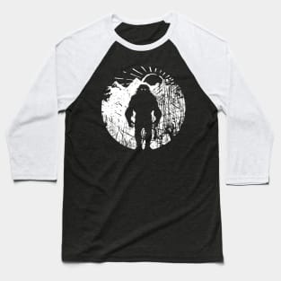 Bigfoot Mountain Sunset Baseball T-Shirt